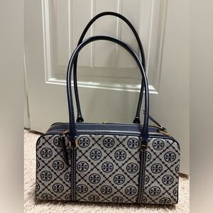 Tory Burch Navy and Cream Women's Bag